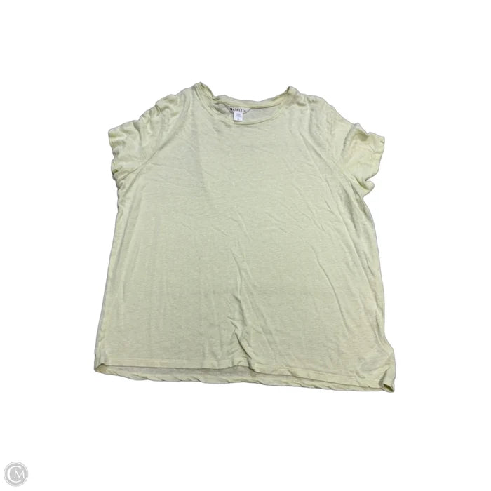 Athletic Top Short Sleeve By Athleta In Green, Size: L