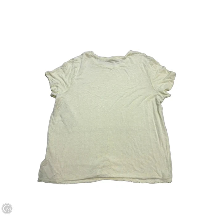 Athletic Top Short Sleeve By Athleta In Green, Size: L