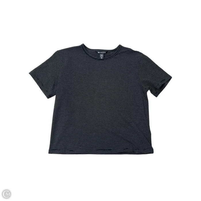 Athletic Top Short Sleeve By Athleta In Striped Pattern, Size: Xxs