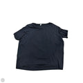 Athletic Top Short Sleeve By Lululemon In Black, Size: M