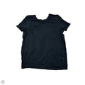 Athletic Top Short Sleeve By Lululemon In Black, Size: M