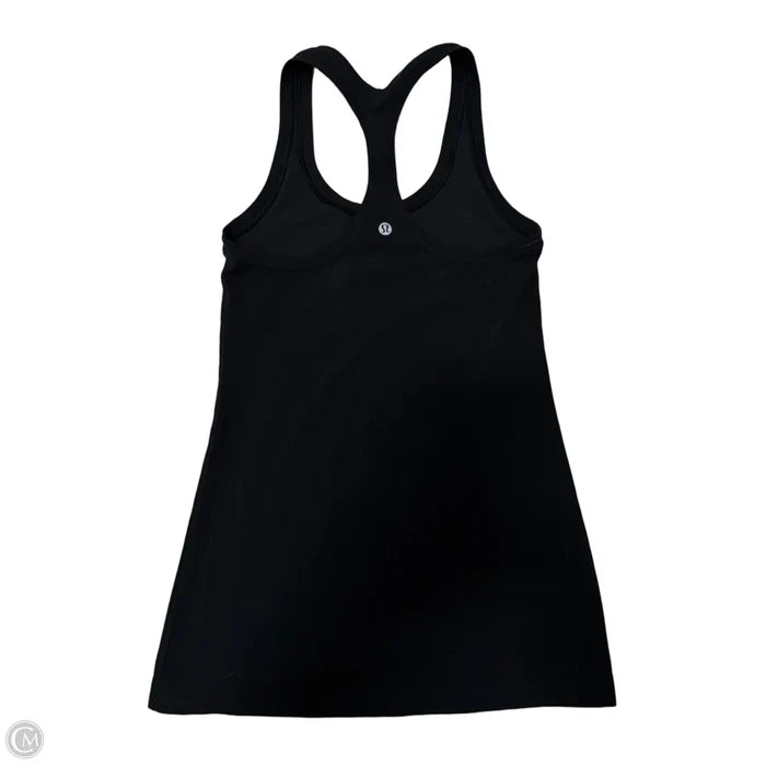 Athletic Top Short Sleeve By Lululemon In Black, Size: S