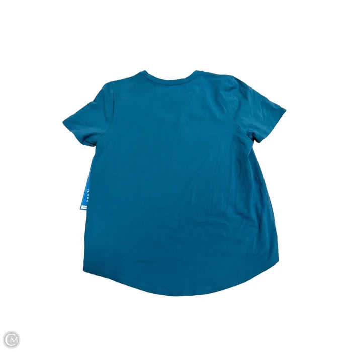 Athletic Top Short Sleeve By Lululemon In Blue, Size: M
