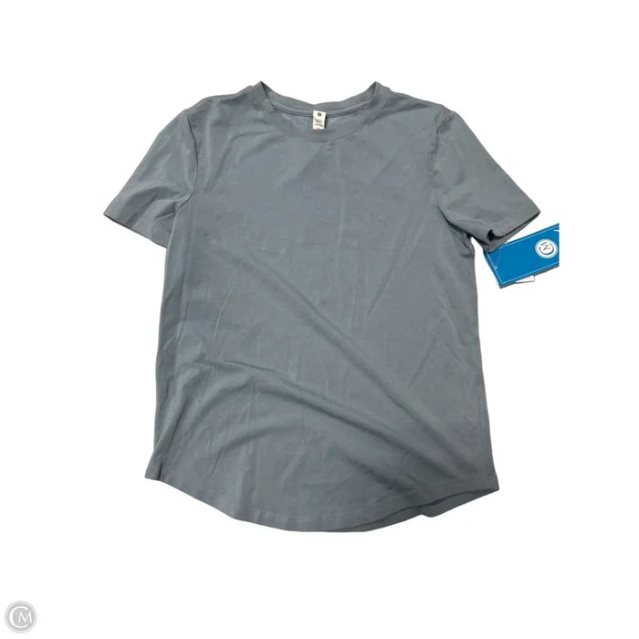 Athletic Top Short Sleeve By Lululemon In Blue, Size: Xs