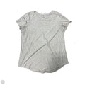 Athletic Top Short Sleeve By Lululemon In Cream, Size: M