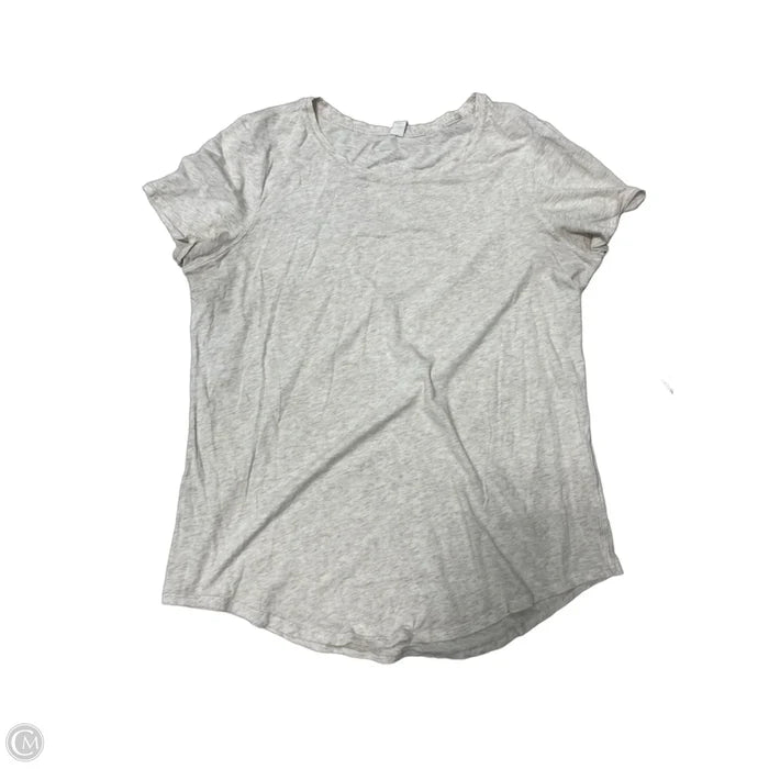 Athletic Top Short Sleeve By Lululemon In Cream, Size: M