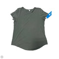 Athletic Top Short Sleeve By Lululemon In Green, Size: M