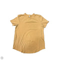 Athletic Top Short Sleeve By Lululemon In Orange, Size: S