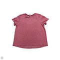Athletic Top Short Sleeve By Lululemon In Red, Size: L