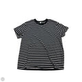 Athletic Top Short Sleeve By Lululemon In Striped Pattern, Size: L
