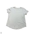 Athletic Top Short Sleeve By Lululemon In White, Size: S
