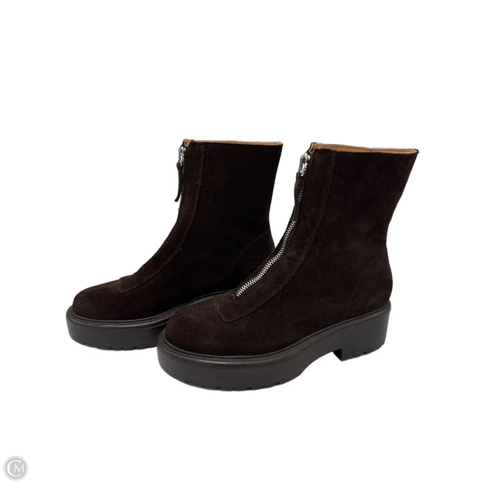 Boots Ankle Flats By Steve Madden In Brown, Size: 6.5