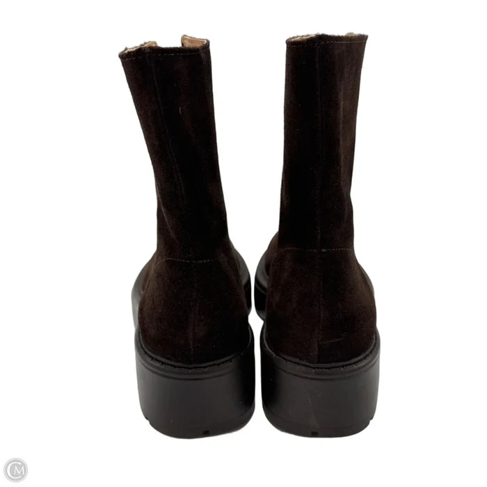 Boots Ankle Flats By Steve Madden In Brown, Size: 6.5