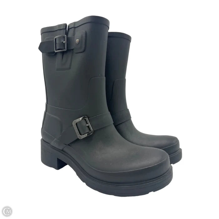 Boots Ankle Heels By Hunter In Black, Size: 9