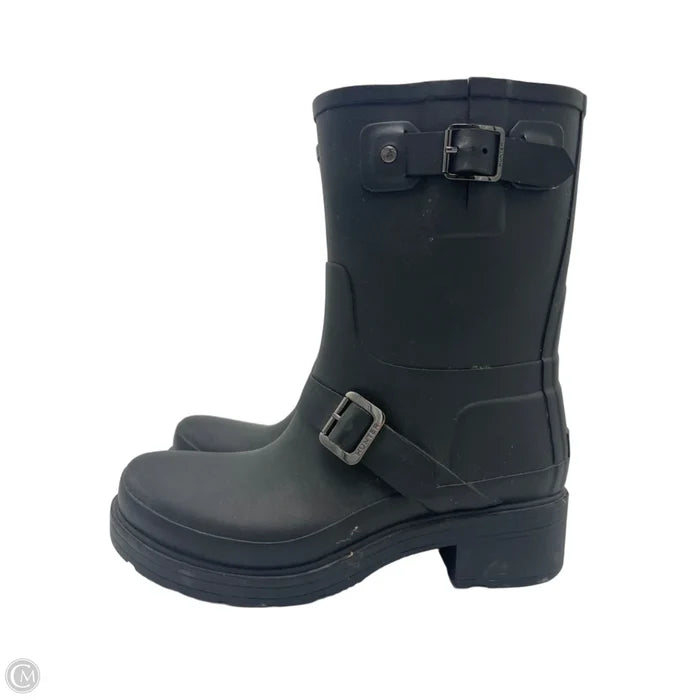 Boots Ankle Heels By Hunter In Black, Size: 9