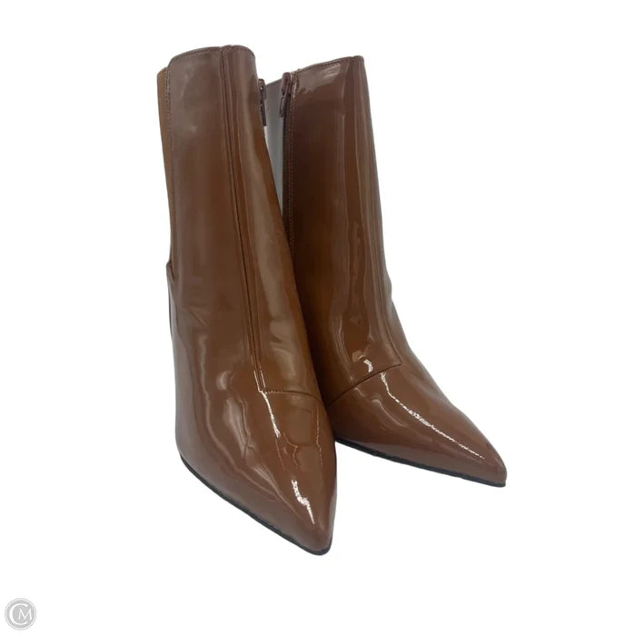 Boots Ankle Heels By Inc In Brown, Size: 11