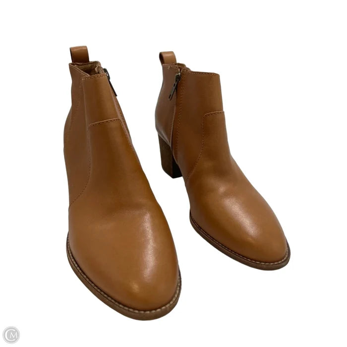Boots Ankle Heels By Madewell In Brown, Size: 9