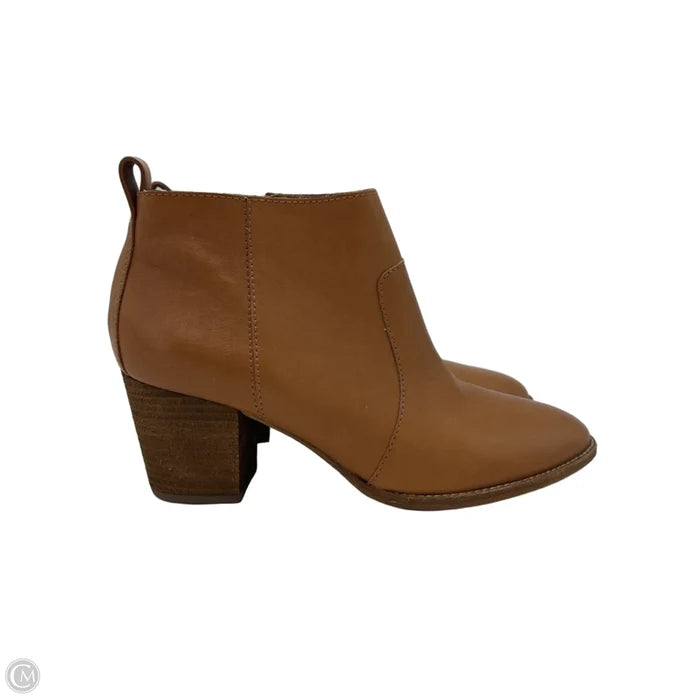 Boots Ankle Heels By Madewell In Brown, Size: 9