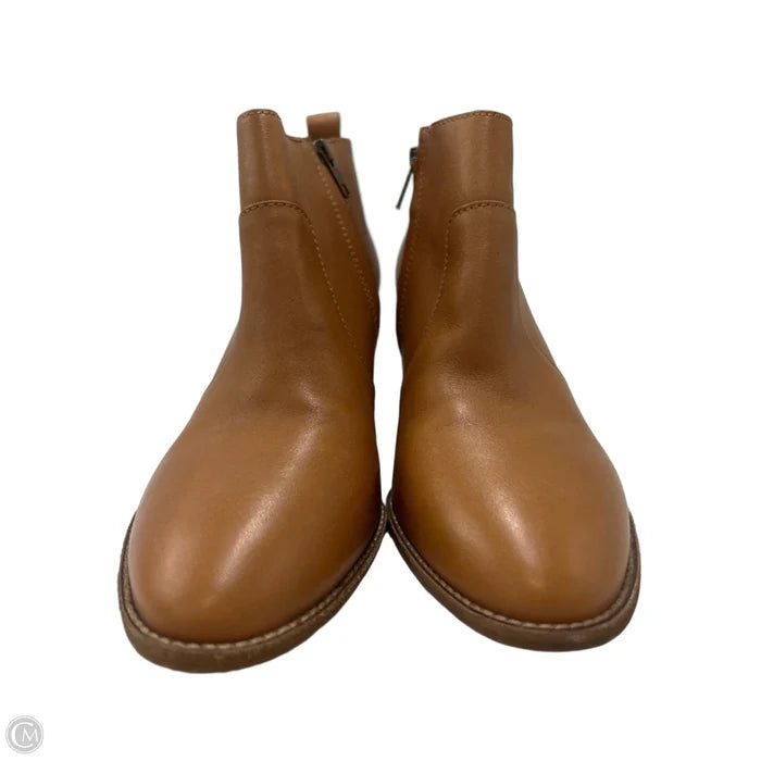 Boots Ankle Heels By Madewell In Brown, Size: 9