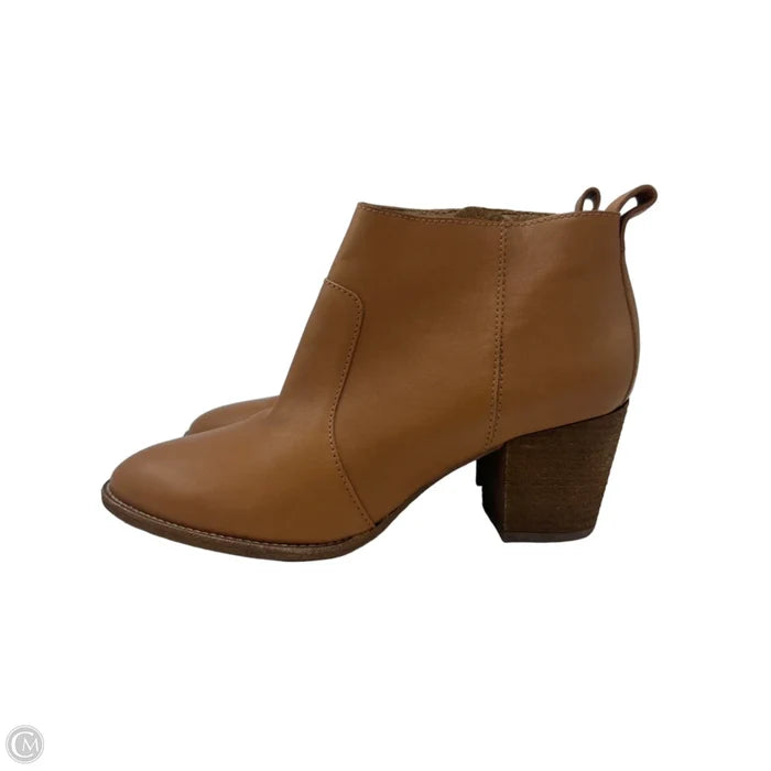 Boots Ankle Heels By Madewell In Brown, Size: 9