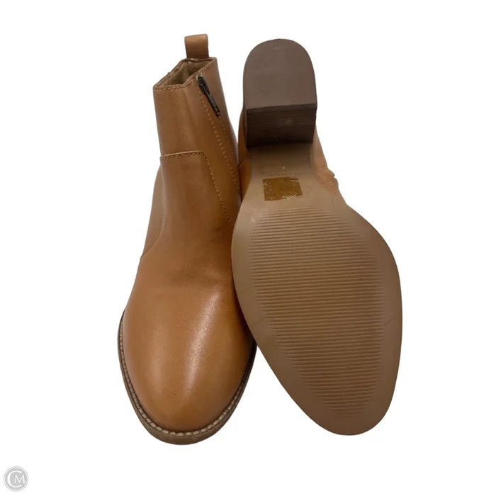 Boots Ankle Heels By Madewell In Brown, Size: 9