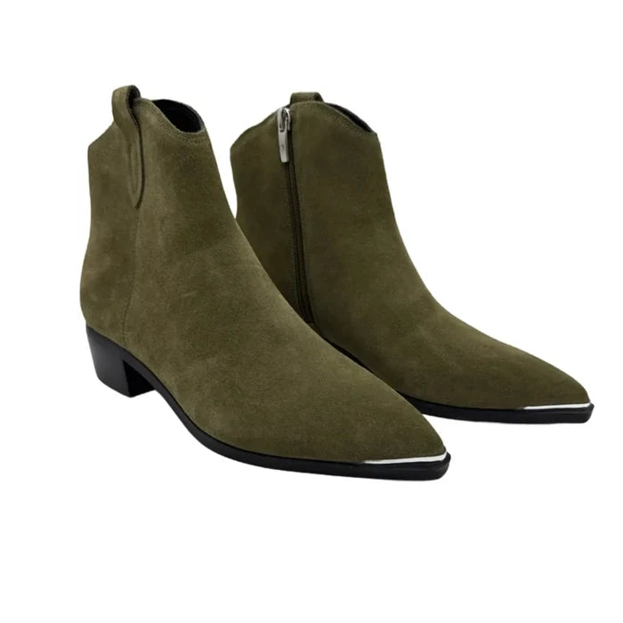 Boots Ankle Heels By Marc Fisher In Green, Size: 6
