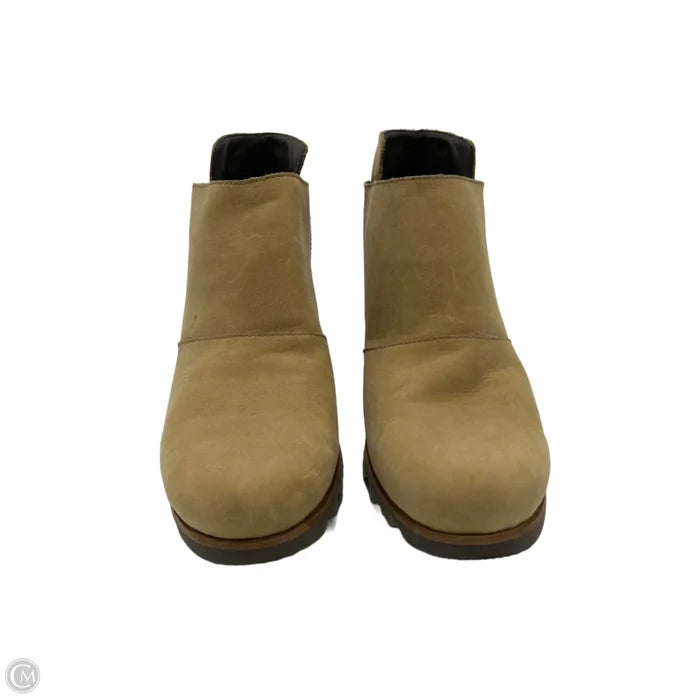 Boots Ankle Heels By Sorel In Tan, Size: 11
