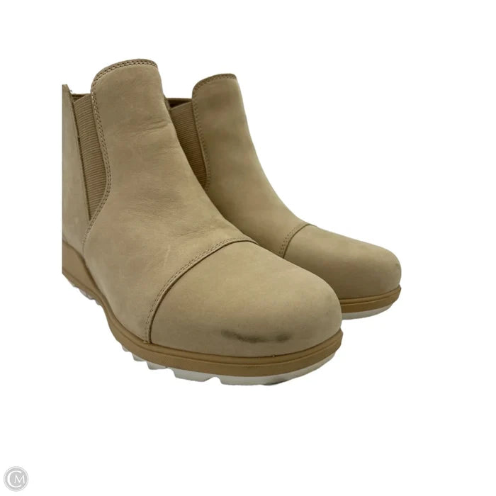 Boots Ankle Heels By Sorel In Tan, Size: 12