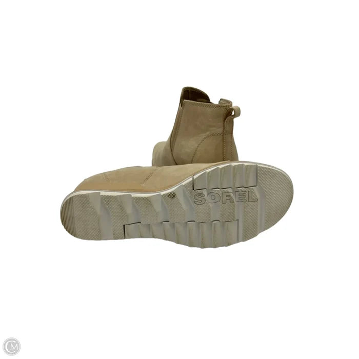 Boots Ankle Heels By Sorel In Tan, Size: 12