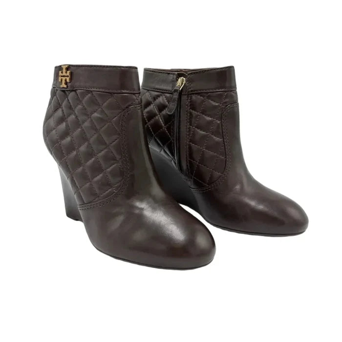Boots Designer By Tory Burch In Brown, Size: 8