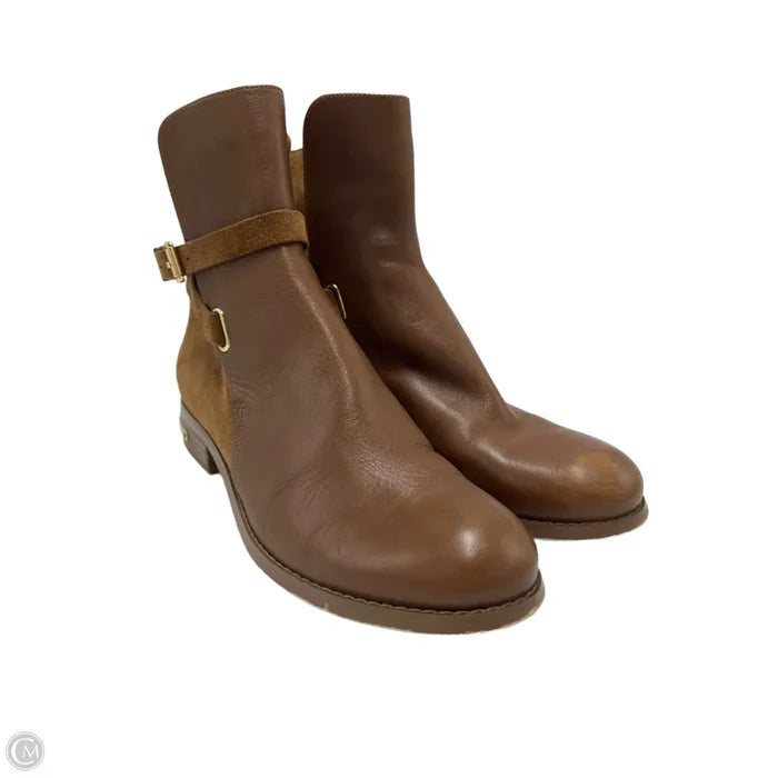 Boots Designer By Michael Kors In Brown, Size: 8