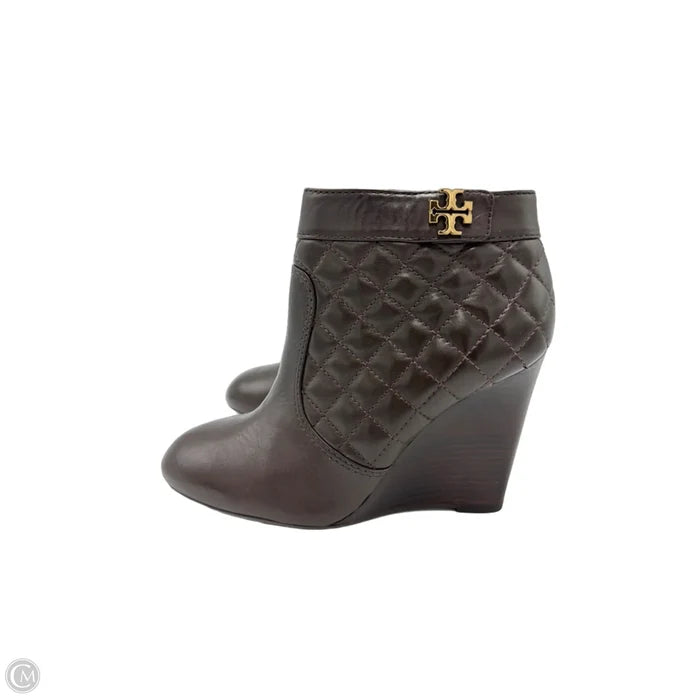 Boots Designer By Tory Burch In Brown, Size: 8