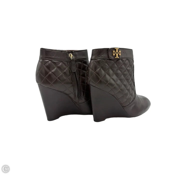 Boots Designer By Tory Burch In Brown, Size: 8