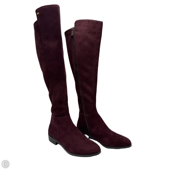 Boots Designer By Michael Kors In Purple, Size: 6