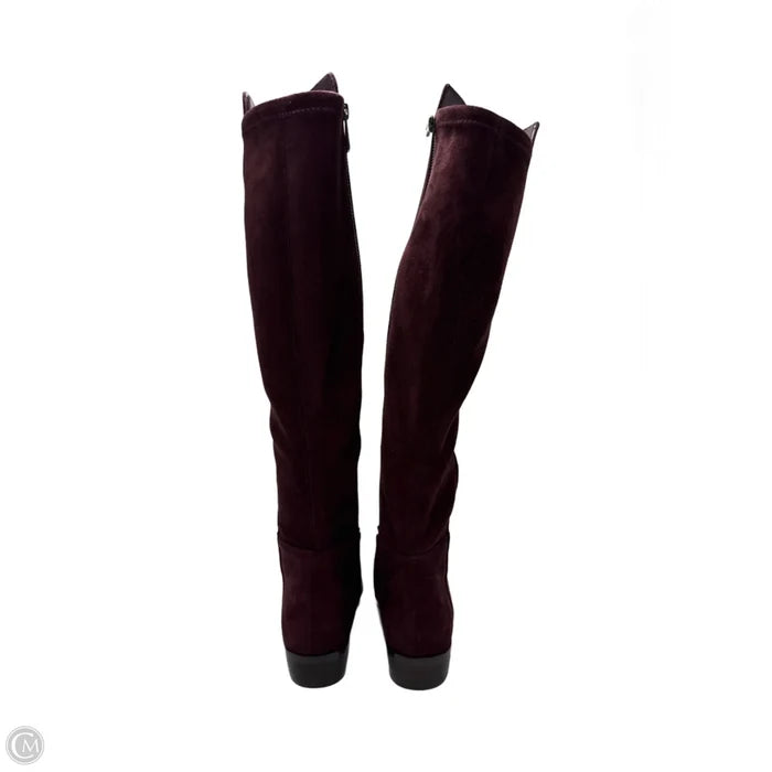 Boots Designer By Michael Kors In Purple, Size: 6