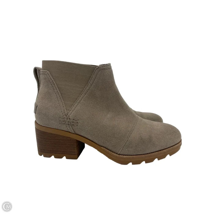 Boots Designer By Sorel In Taupe, Size: 7.5