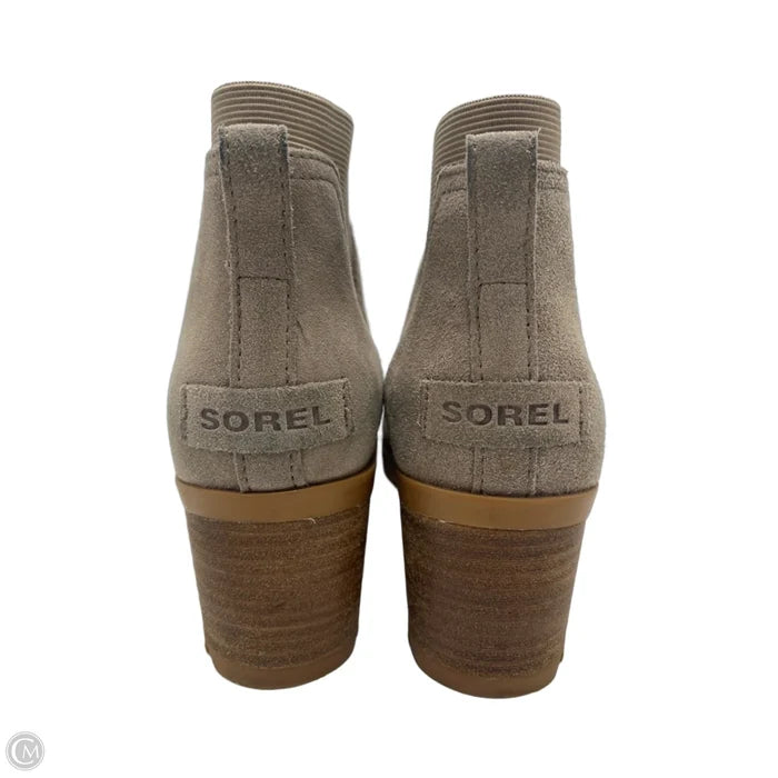 Boots Designer By Sorel In Taupe, Size: 7.5