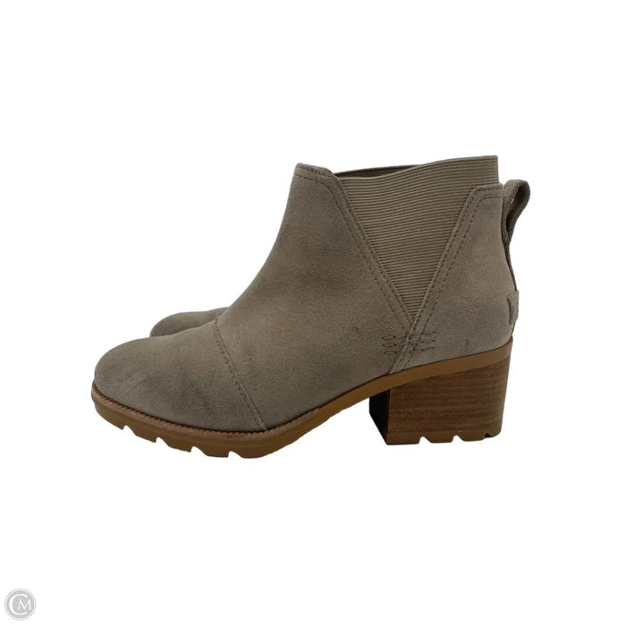 Boots Designer By Sorel In Taupe, Size: 7.5