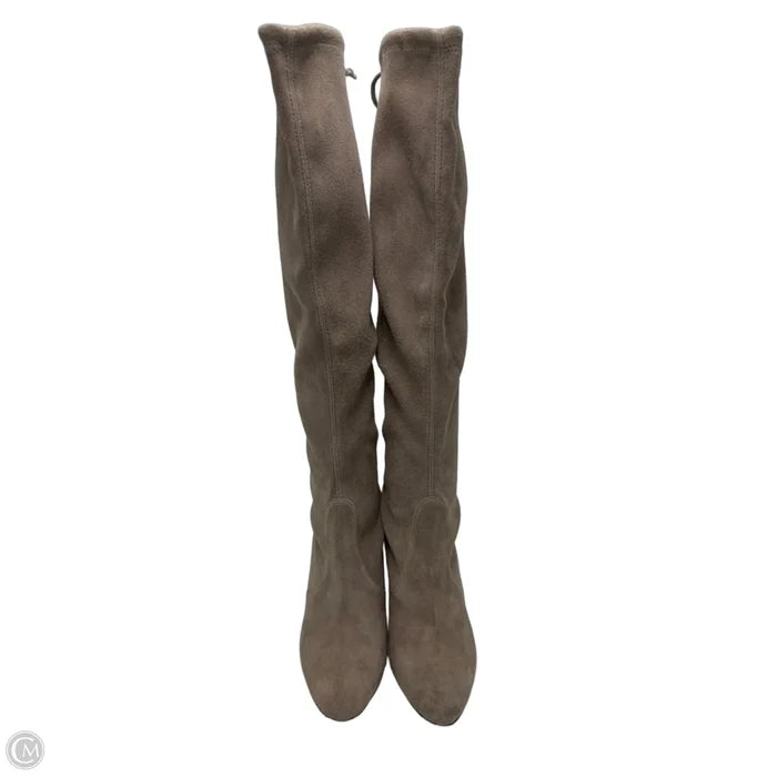 Boots Designer By Stuart Weitzman In Taupe, Size: 5.5