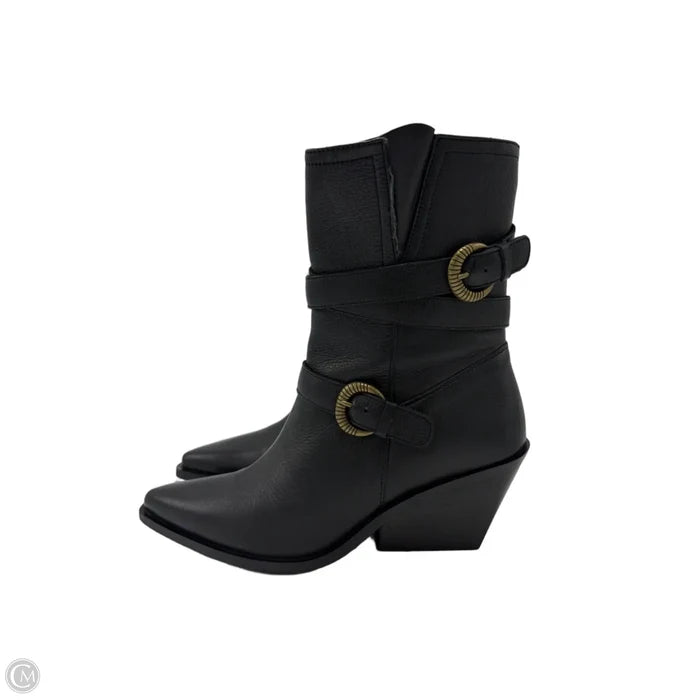 Boots Wedge Heels By Seychelles In Black, Size: 8