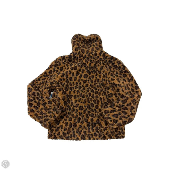 Coat Faux Fur & Sherpa By Bb Dakota In Animal Print, Size: Xs