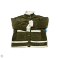 Coat Faux Fur & Sherpa By Free Assembly In Green, Size: Xxl
