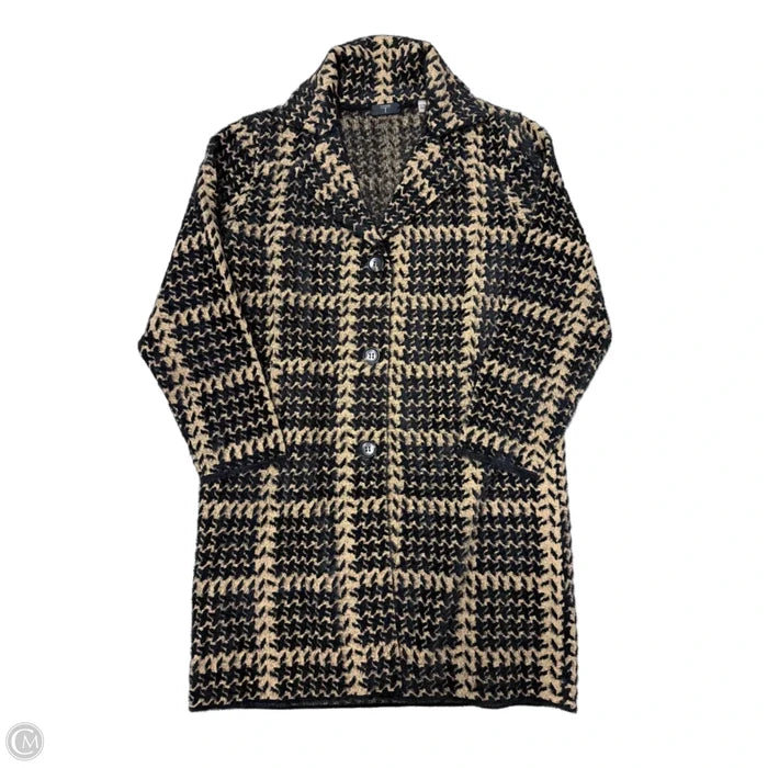 Coat Faux Fur & Sherpa By T Tahari In Brown & Gold, Size: Xl