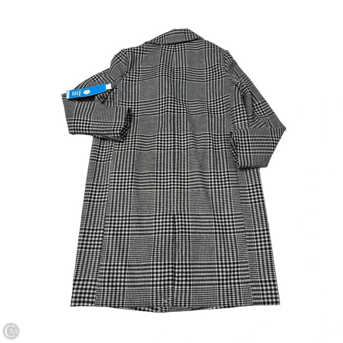 Coat Peacoat By Gap In Plaid Pattern, Size: L