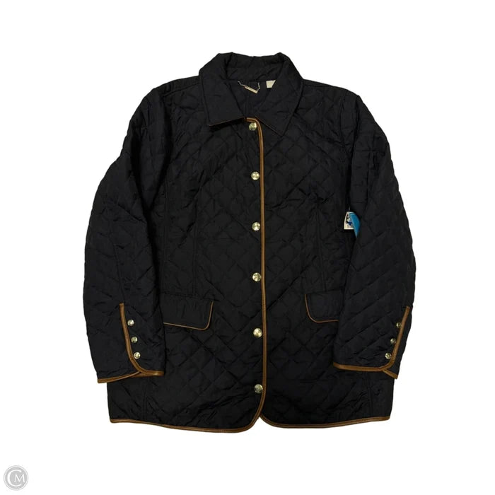 Coat Puffer & Quilted By Chicos In Navy, Size: Xl