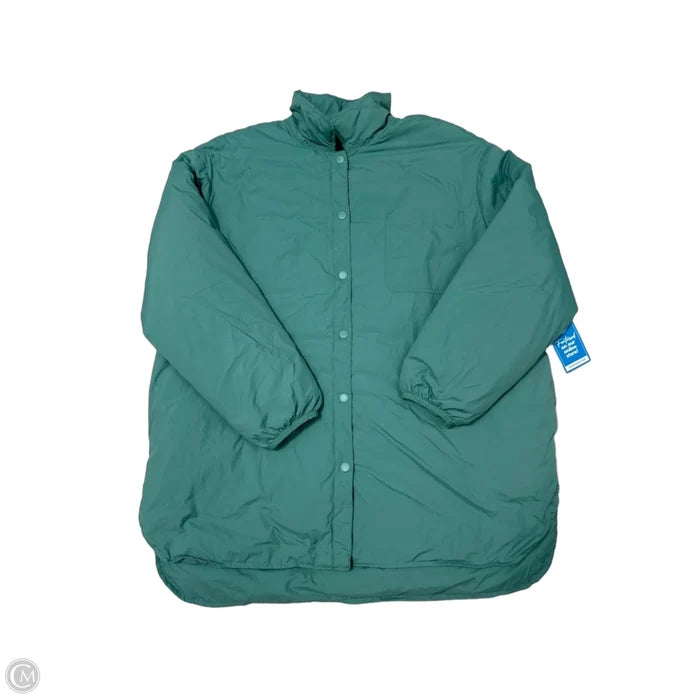 Coat Puffer & Quilted By Flx In Green, Size: Xl