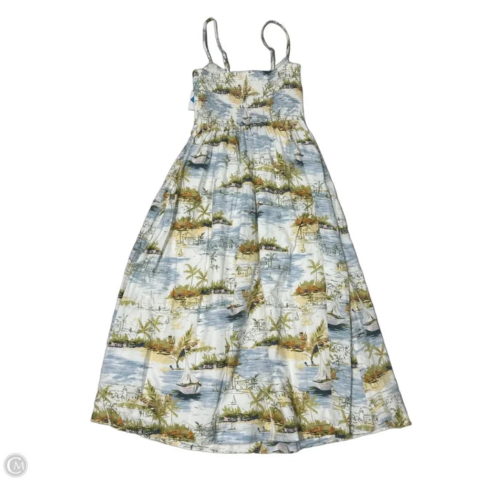 Dress Casual Maxi By Abercrombie And Fitch In Blue & White, Size: Mp