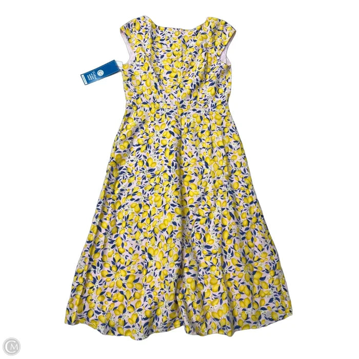 Dress Casual Maxi By Ann Taylor In Pink & Yellow, Size: M