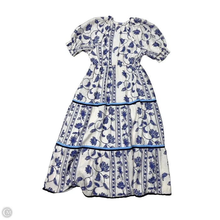 Dress Casual Maxi By Thml In Blue & White, Size: M
