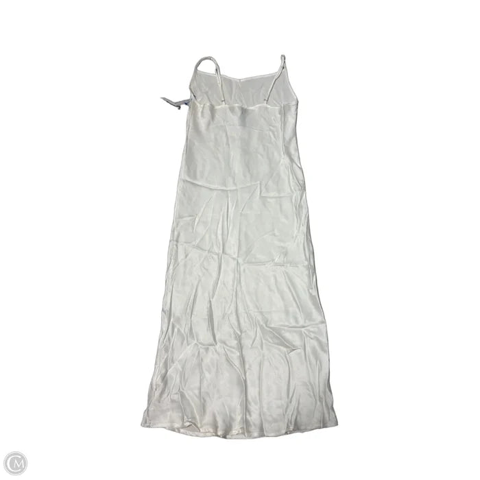 Dress Casual Midi By Anthropologie In Cream, Size: Xs